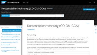 
                            8. Kostenstellenrechnung (CO-OM-CCA) - SAP Help Portal