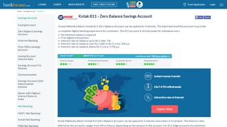 
                            7. Kotak 811 Zero Balance Savings Account Interest Rate ...