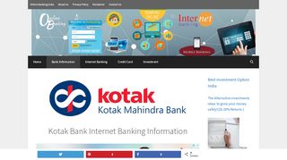 
                            7. Kotak Bank Internet Banking | KMBL information and login ...