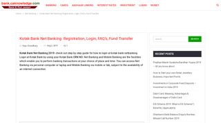 
                            11. Kotak Bank Net Banking: Registration, Login, FAQ’s, Fund ...