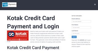 
                            8. Kotak Credit Card Payment - Login - Address - …