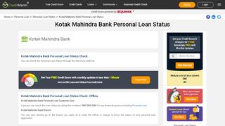 
                            6. Kotak Mahindra Bank Personal Loan Status - How to Check Personal ...