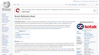 
                            8. Kotak Mahindra Bank - Wikipedia