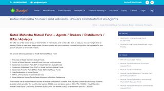 
                            6. Kotak Mahindra Mutual Fund Advisors- Brokers Distributors IFAs ...