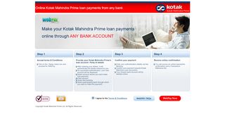 
                            4. Kotak Prime : Online EMI Payment - BillDesk