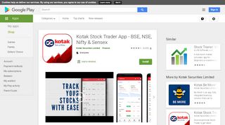 
                            9. Kotak Stock Trader App - BSE, NSE, Nifty & Sensex – …