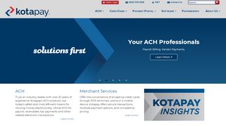 
                            7. Kotapay - ACH direct deposit, payments, credit card