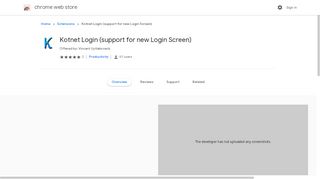 
                            2. Kotnet Login (support for new Login Screen) - Google Chrome