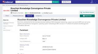 
                            2. Kouchan Knowledge Convergence Private Limited - Service ...