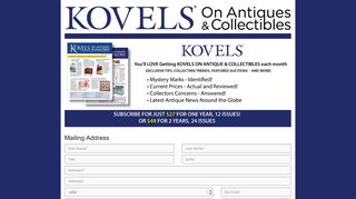 
                            3. Kovels on Antiques & Collectibles - Subscribe - sfsdata.com