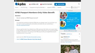 
                            2. KPBS Passport Members-Only Video Benefit: How do I activate ... | KPBS