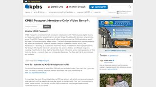 
                            1. KPBS Passport Members-Only Video Benefit | KPBS