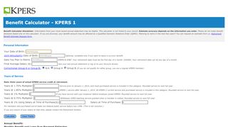 
                            5. KPERS Benefit Calculator