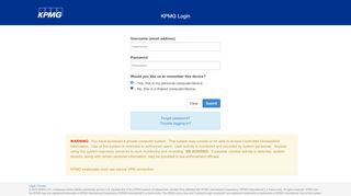 
                            2. KPMG, LLP: Log On