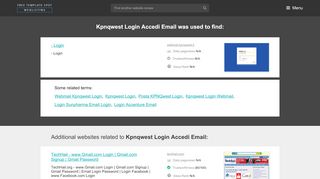 
                            7. Kpnqwest Login Accedi Email at Weblisting.freetemplatespot.com