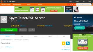 
                            9. KpyM Telnet/SSH Server download | SourceForge.net