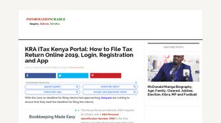 
                            7. KRA iTax Kenya Portal: How to File tax return online 2019