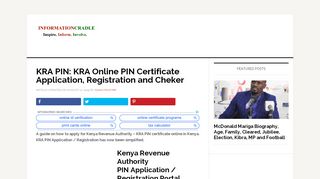 
                            8. KRA PIN: KRA Online PIN Certificate Application, Registration and ...