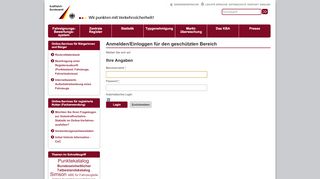 
                            7. Kraftfahrt-Bundesamt - Login - kba.de