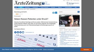 
                            8. Krankengeld: Setzen Kassen Patienten unter Druck?