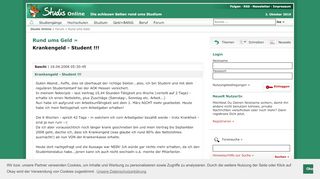 
                            5. Krankengeld - Student !!! - Forum - Studis Online