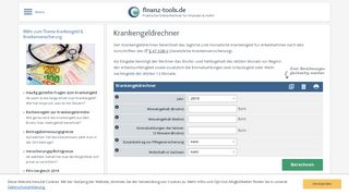 
                            6. Krankengeldrechner 2019 - problemlos Krankengeld …