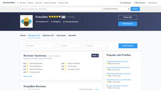 
                            9. KrazyBee Reviews by Employees | AmbitionBox (Naukri.com)