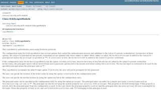 
                            2. Krb5LoginModule (Java Authentication and Authorization Service )