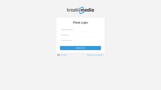 
                            2. KreativMedia - Plesk Login - Kreativ Media GmbH