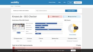 
                            8. kreawi.de | Website SEO Review | Seobility.net