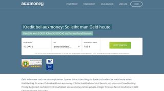 
                            4. Kredit 09/19 » Kredit finden bei AUXMONEY