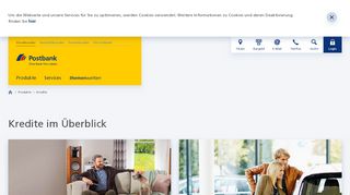 
                            11. Kredit einfach online beantragen | Postbank