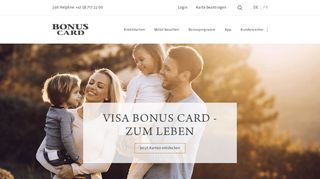 
                            8. Kreditkarte mit Bonusprogramm - Visa Bonus Card