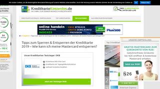 
                            8. Kreditkarte sperren/entsperren » MasterCard …