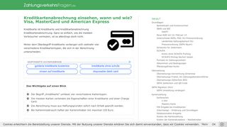 
                            7. Kreditkartenabrechnung Wichtige Informationen für Sie