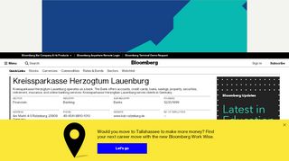 
                            9. Kreissparkasse Herzogtum Lauenburg - bloomberg.com