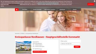 
                            2. Kreissparkasse Nordhausen - Hauptgeschäftsstelle Kornmarkt ...