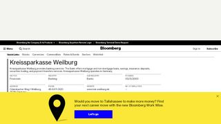 
                            8. Kreissparkasse Weilburg - Company Profile and News ...