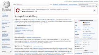 
                            4. Kreissparkasse Weilburg – Wikipedia