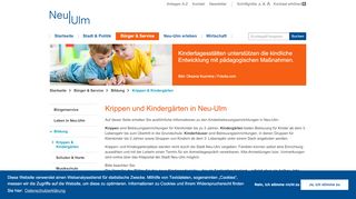 
                            8. Krippen & Kindergärten - Kita-Portal - Stadt Neu-Ulm