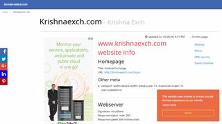 
                            1. krishnaexch.com domain datasheet - domain-status.com