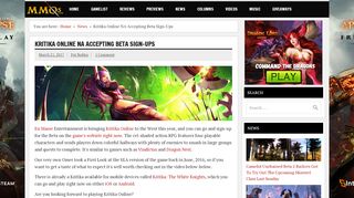 
                            8. Kritika Online NA Accepting Beta Sign-Ups - MMOs.com