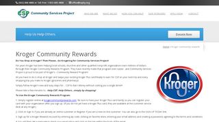 
                            2. Kroger Community Rewards