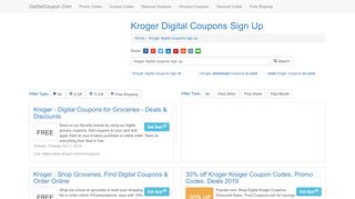 
                            8. Kroger Digital Coupons Sign Up - getsetcoupon.com