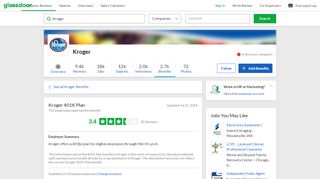 
                            7. Kroger Employee Benefit: 401K Plan | Glassdoor