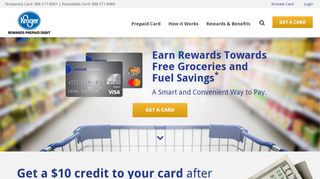 
                            2. Kroger REWARDS Prepaid Visa: Prepaid Debit Card