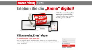 
                            3. Kronen Zeitung - epaper-login.krone.at