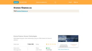 
                            8. Kronos-finance.ca: Kronos Finance | Kronos …