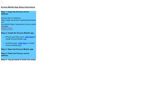 
                            8. Kronos Mobile App Setup Instructions Step 1: Copy the Kronos server ...