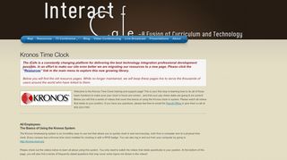 
                            9. Kronos Time Clock « Interact Cafe